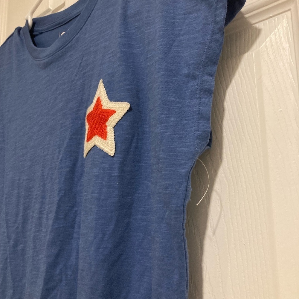 SO Girl’s Blue and Red Short Sleeve Tees with Star Design Size XL- 14/16 - Picture 4 of 6